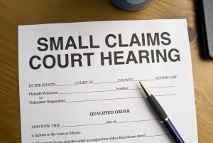 Small Claims Court Hearing Document